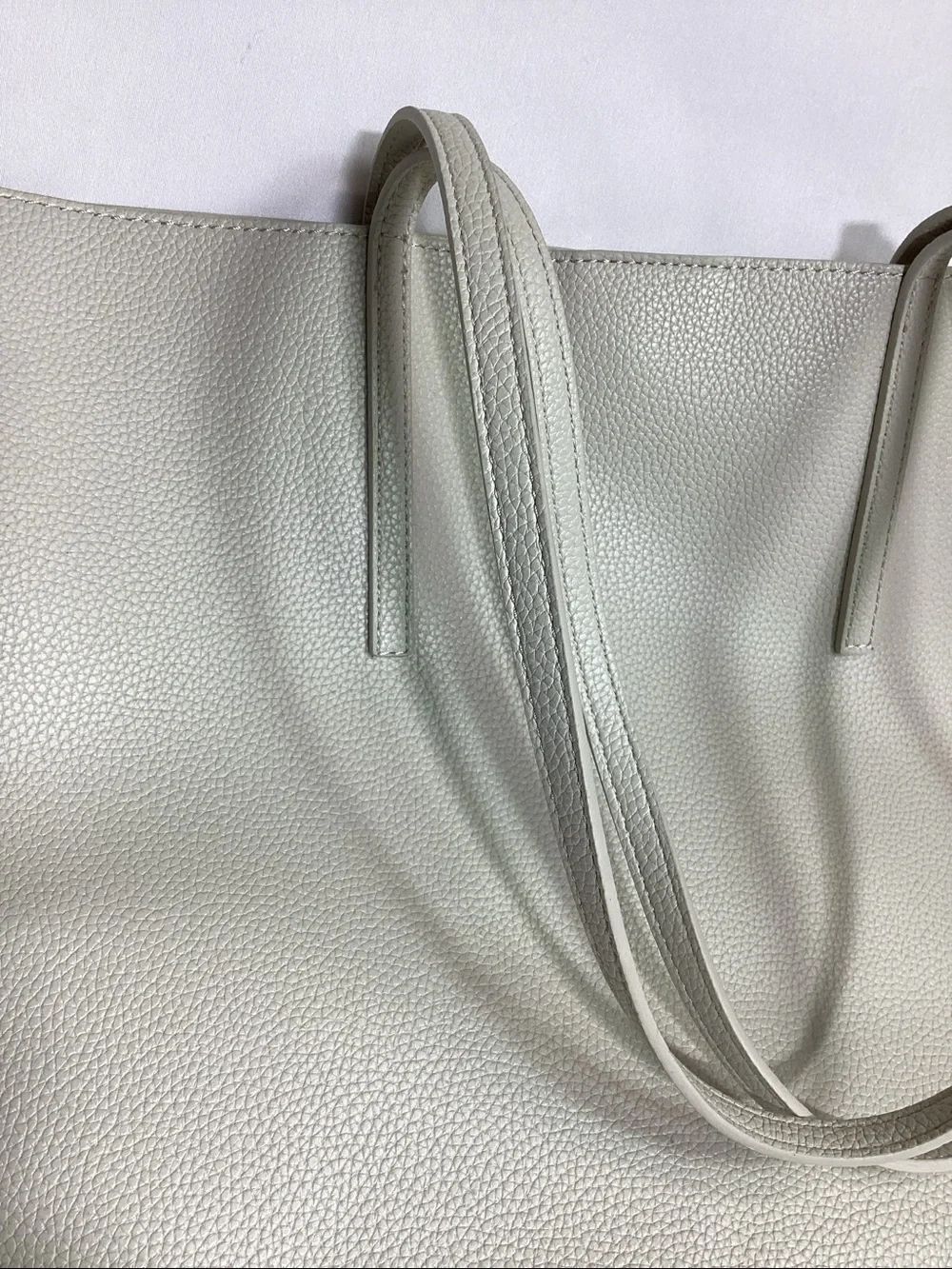 NWOT MANGO Large Tote Bag in Beige - Picture 5 of 11